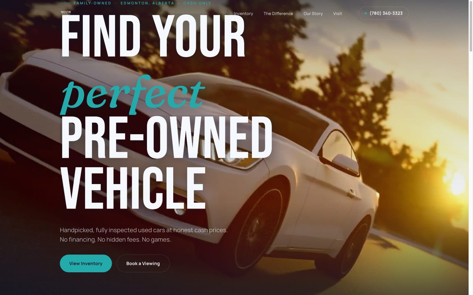 Live preview of Wozir Auto & Co